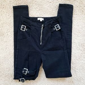 Stay Chic High Waist Black Denim Stretch Jeans